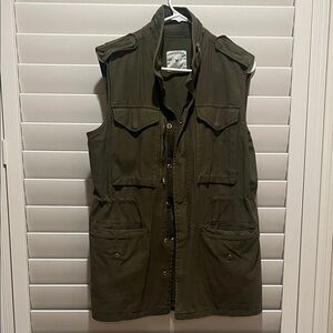 Zara Women's Olive Utility Vest